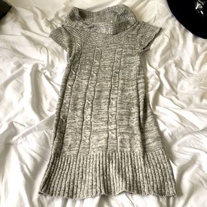 Turtle neck style sweater dress